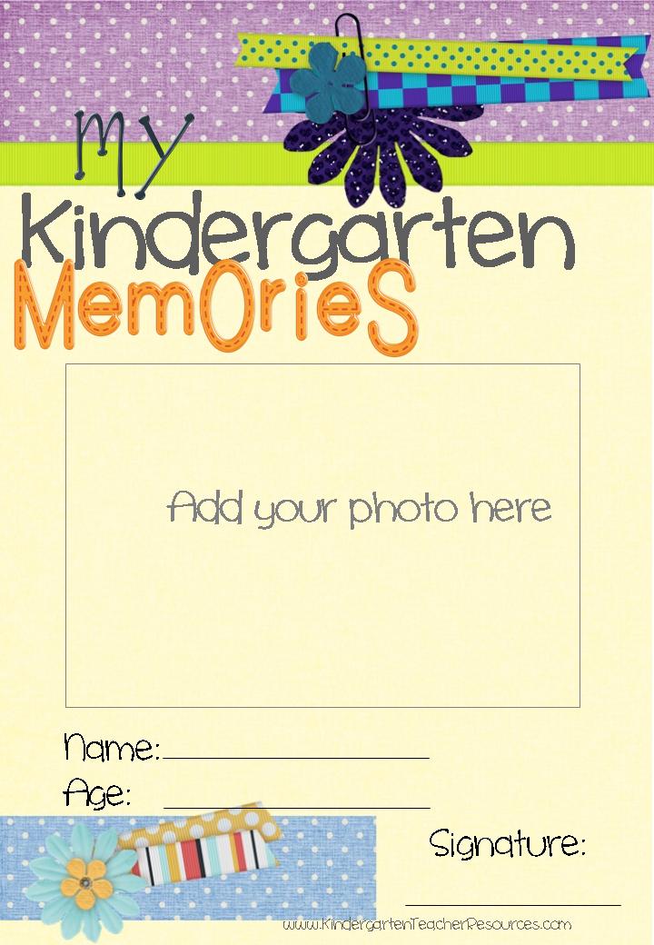 Kindergarten Memory Book