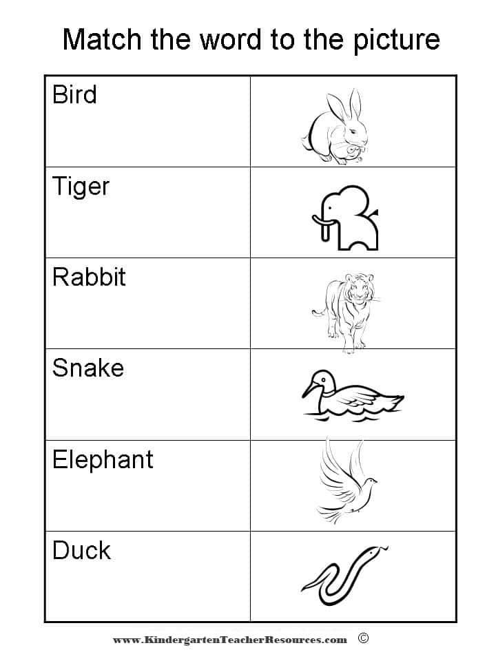 kindergarten worksheet ⋆ Kindergarten Teacher Resources