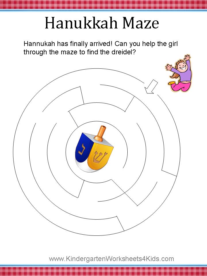 hanukkah-worksheets (9) ⋆ Kindergarten Teacher Resources