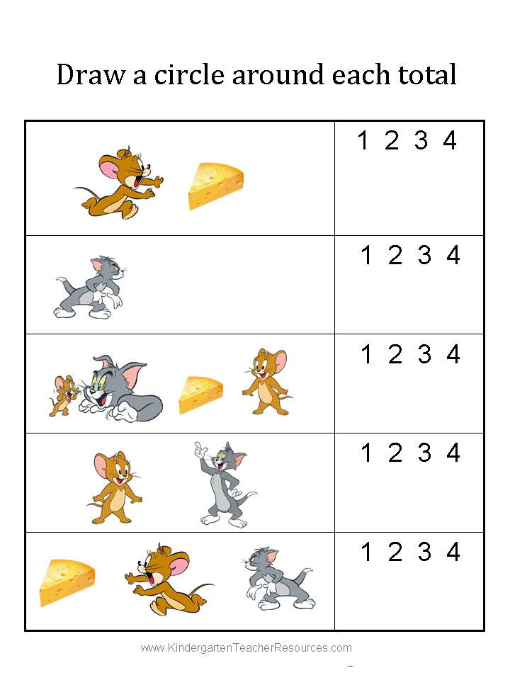 Tom and Jerry Math Workbook