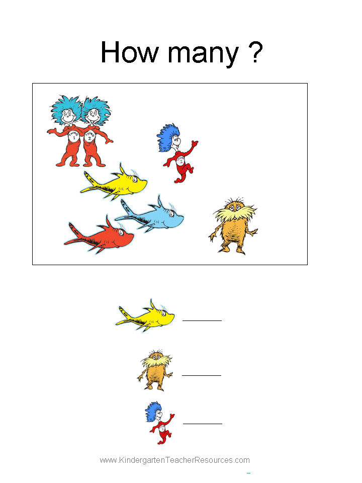 Free Dr Seuss Math Activities