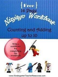 Ninjago Number Worksheets