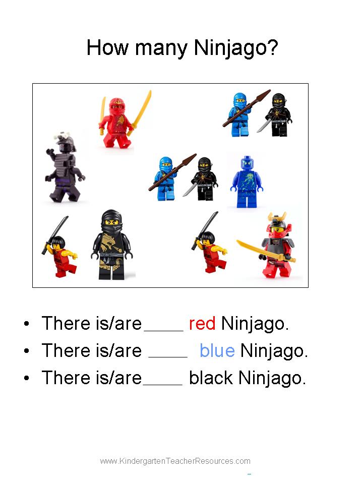 Ninjago Number Worksheets