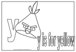Letter Y Coloring Page