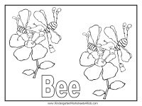 Bee Coloring Page