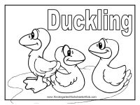 Duckling Coloring Page