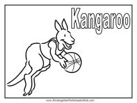 Kangaroo Coloring Page