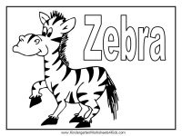 Zebra Coloring Page