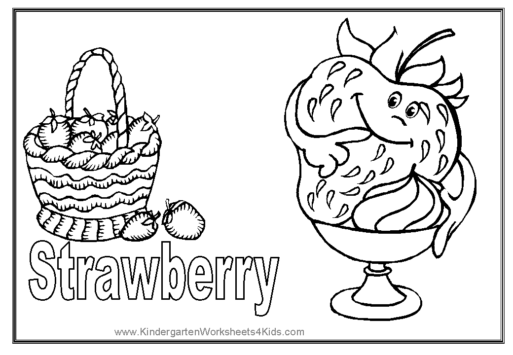 Download Fruit Coloring Pages