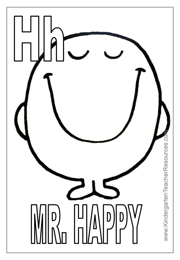 Mr Men Coloring Pages