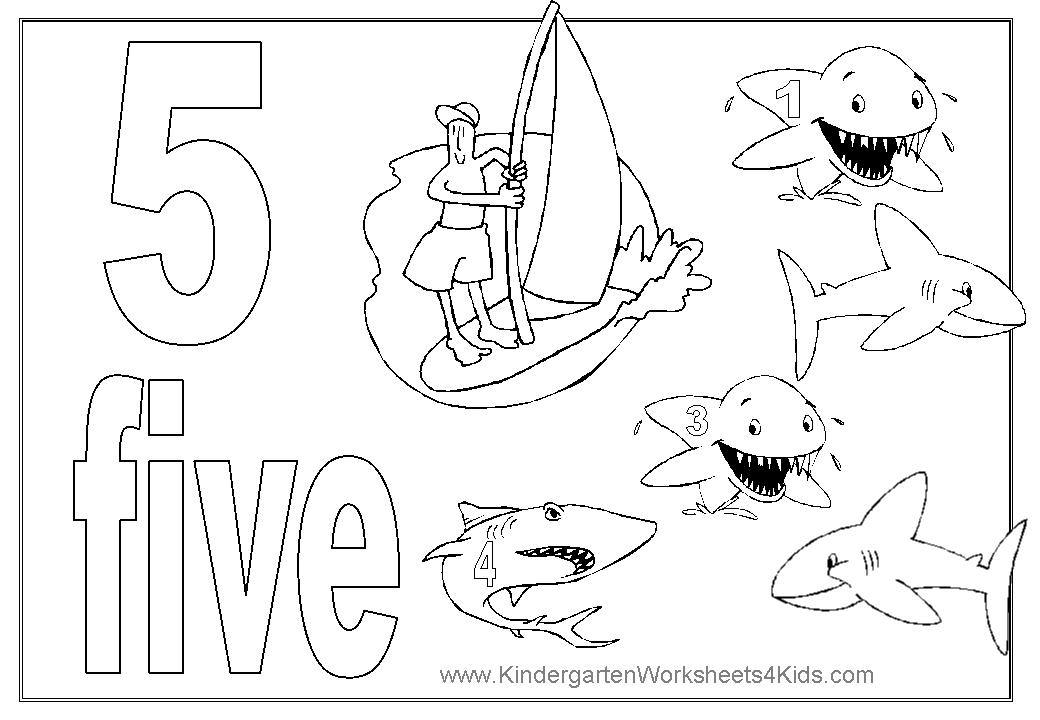 number coloring pages 1 10