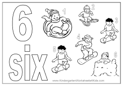 Number 6 Coloring Page