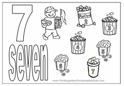 Number 7 Coloring Page