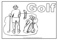 Golf Coloring Page