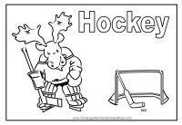 Hockey Coloring Page