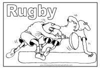 Rugby Coloring Page