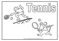 Tennis Coloring Page