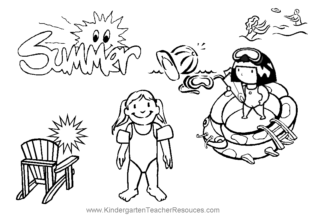 summer coloring pages