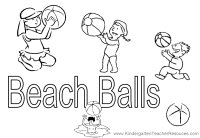 Beach Ball Coloring Page