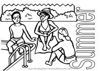 summer coloring pages