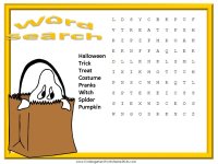 Printable Halloween Word Search