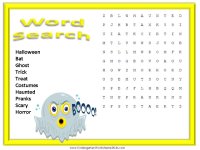 Halloween Word Search