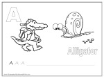 Alphabet coloring pages