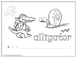 Alphabet coloring pages