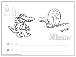 letter A coloring page