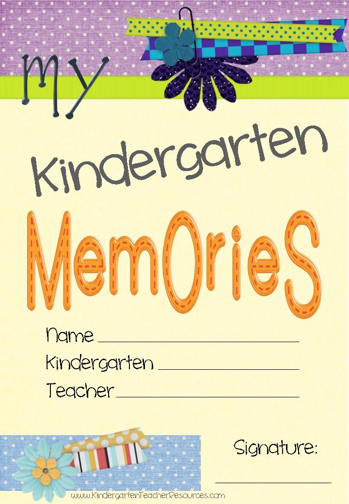 Kindergarten Memory Book