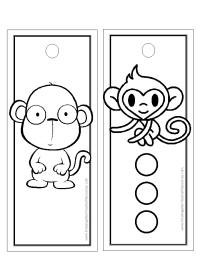 monkey worksheets and coloring pages