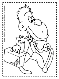 Monkey Coloring Page