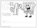 SpongeBob Alphabet Worksheets - Uppercase Letters