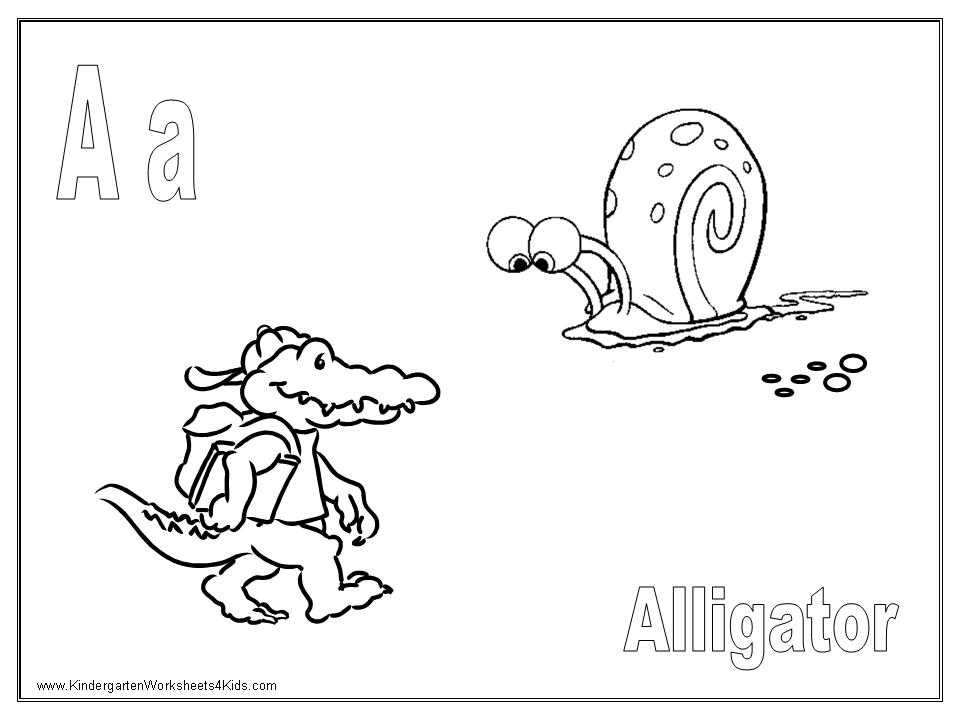 SpongeBob Alphabet Coloring Pages SpongeBob Alphabet Coloring Pages