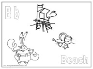 Spongebob Alphabet Coloring Pages Letter