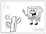 alphabet coloring pages - letter C