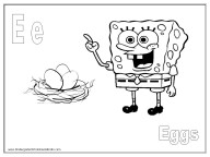 alphabet coloring pages- letter E