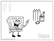 alphabet coloring pages - letter F