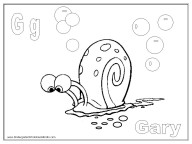 alphabet coloring pages - letter G