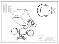 Alphabet Coloring Page - M