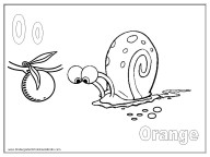 Alphabet Coloring Page - O