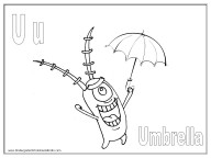 Alphabet Coloring Pages - U