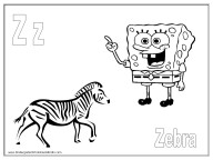 Alphabet Coloring Pages - Z