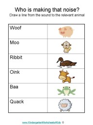 Animal Worksheet