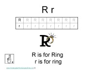 Kindergarten Worksheets - Letter R