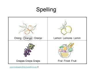 printable Spelling Worksheet