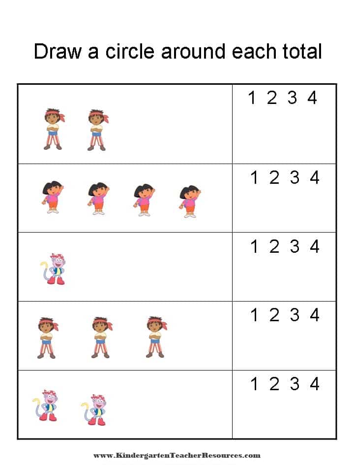 dora-the-explorer-number-worksheets