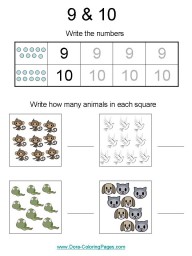 Number worksheets