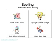 Spelling Worksheets