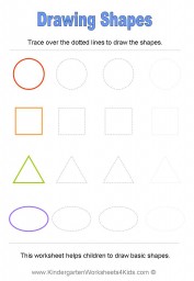 basic shapes worksheets